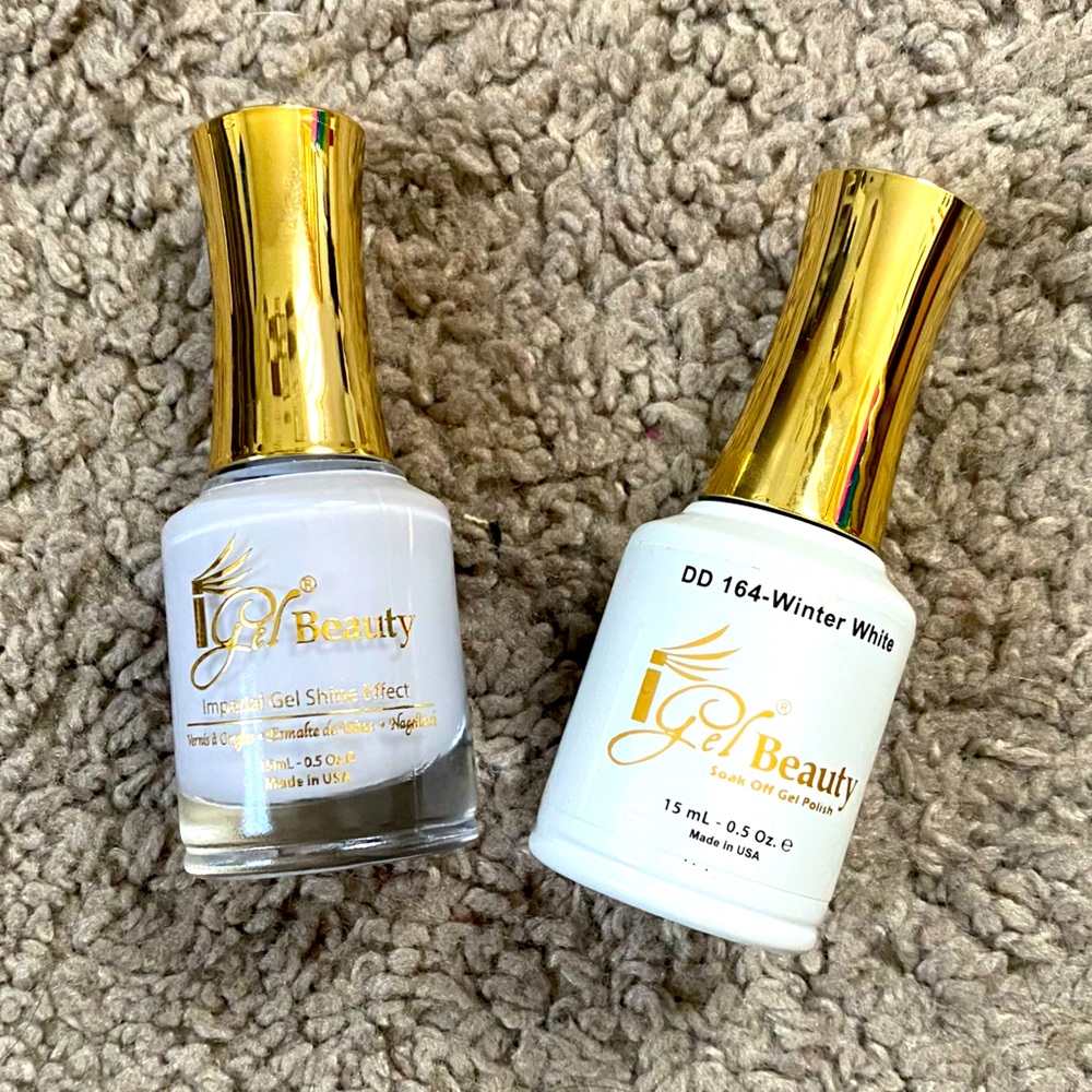 iGel Beauty Nail Polish Duo in Winter White